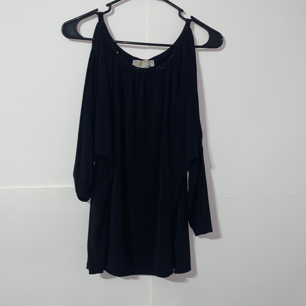 Michael Kors long sleeve shirt with should cuts